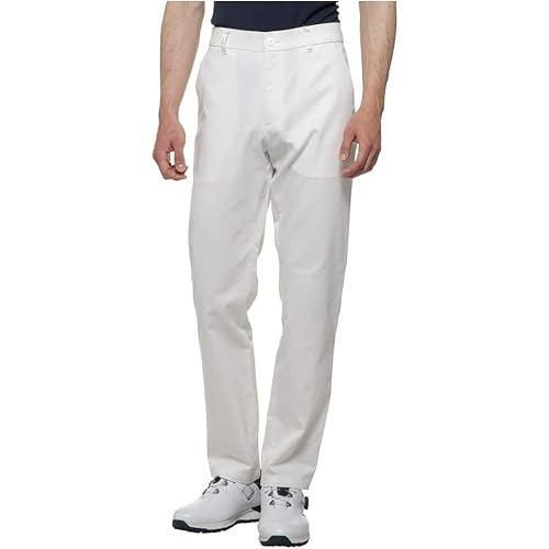 Mizuno E2MF2A01 Men s Golf Wear, Move Pants, Cotton Blend, Stretch Waist, Water Repellent, White L