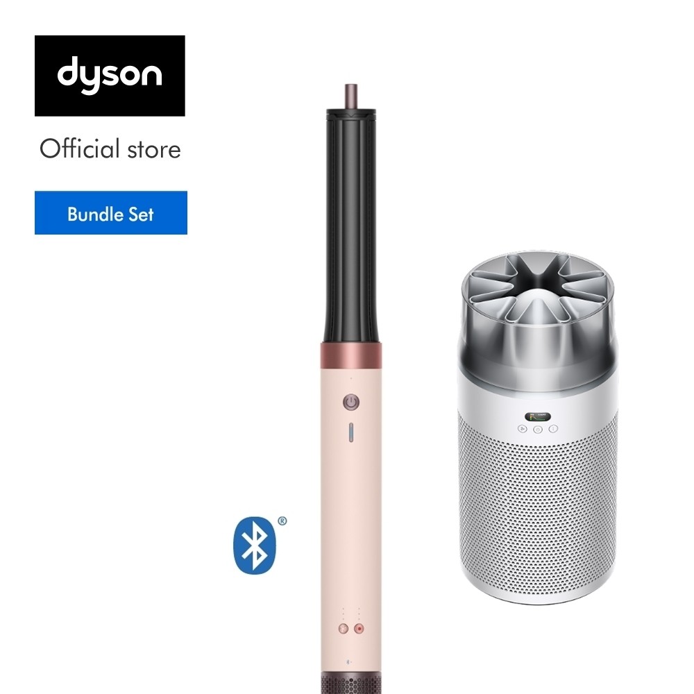 [Bundle set] Dyson Airwrap Co-anda2x (Ceramic Pink/Rose Gold) & Dyson Hushjet Purifier (White) ชุดเซ