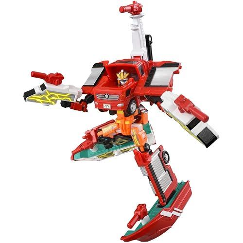 TAKARA TOMY TAKARA TOMY Tomica Job Braver TJBDX Unite Fire Truck & Fireboat Combination Set Miniatur