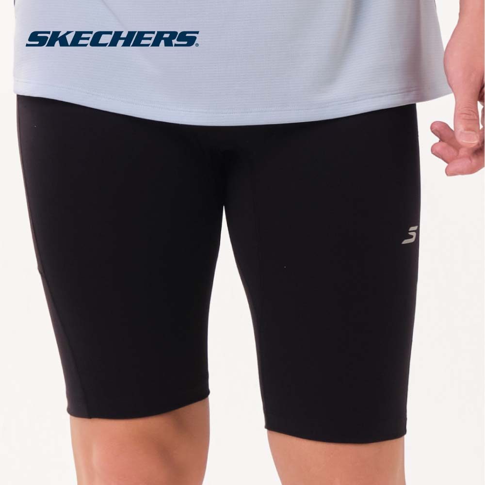 Skechers สเก็ตเชอร์ส กางเกงเลกกิ้งขาสั้นผู้ชาย Men Running Performance Short Tights - SP126M097-0018
