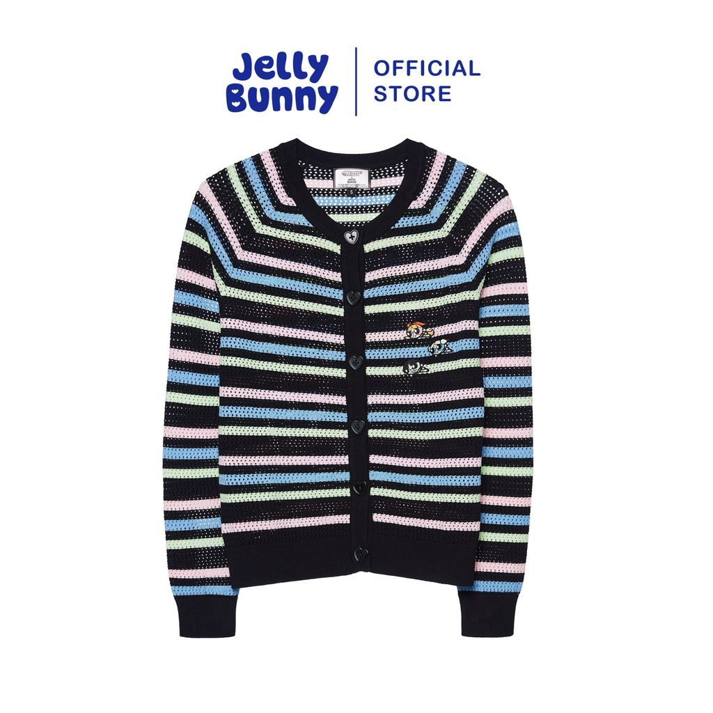 JELLY BUNNY เสื้อคาร์ดิแกนปักลาย ALL OVER JERME รุ่น B26SGWB038 RED