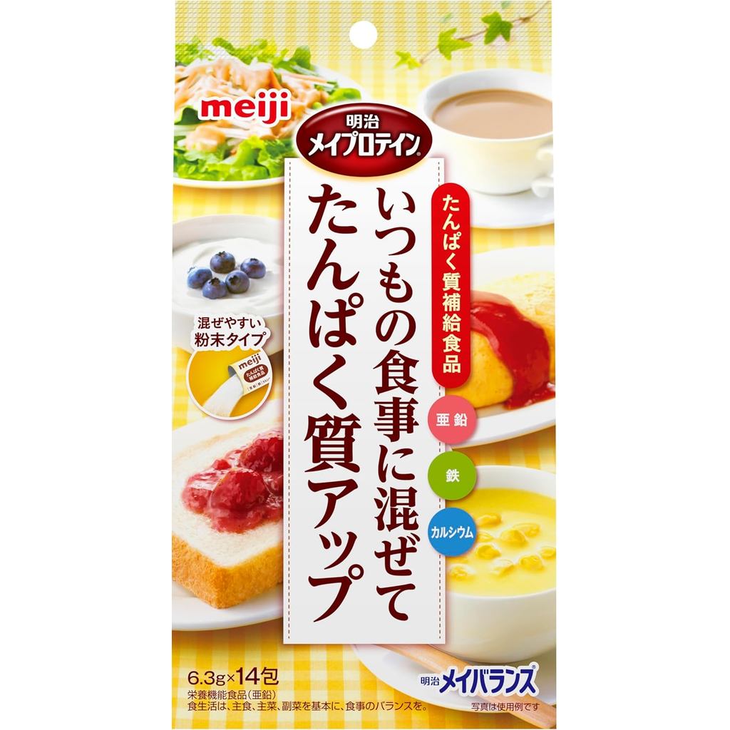Mei Balance Mei Protein Zn 6.3g × 14 packets Meiji Directly from Japan