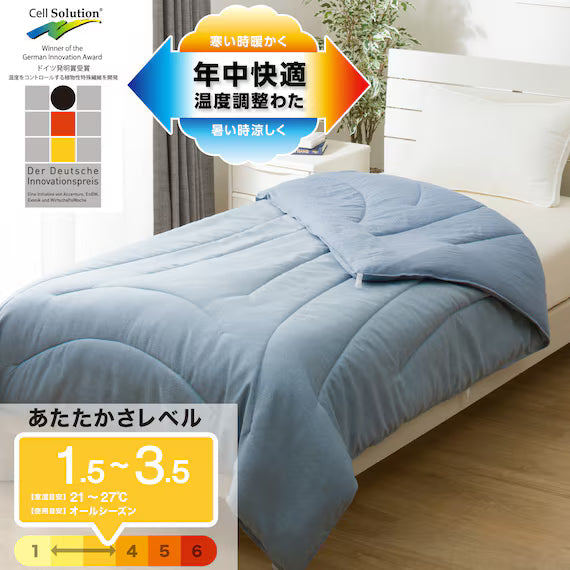 NITORI ผ้านวมบาง TEMPERATURE ADJUSTMENT THIN COMFORTER BL K2509 D
