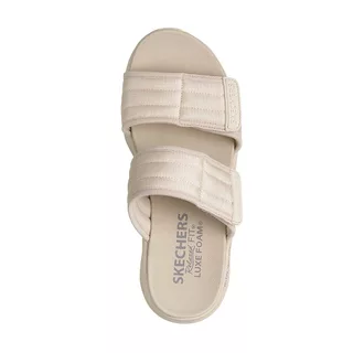 Skechers สเก็ตเชอร์ส รองเท้าแตะผู้หญิง Women Sport Comfort D'Lux Walker Poolside Perfect Sandals - 163587-NAT (latest)