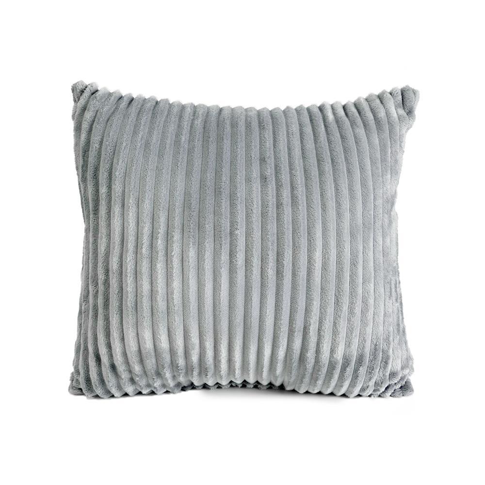 HOME LIVING STYLE หมอนอิง  FLO 18x18 นิ้ว สีเทา จัดส่งโดย HomePro