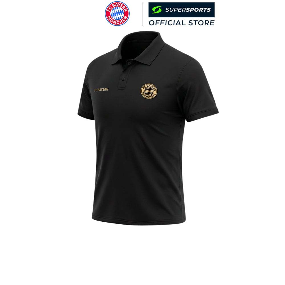 FC BAYERN MUNCHEN Gold Logo เสื้อโปโลผู้ชาย