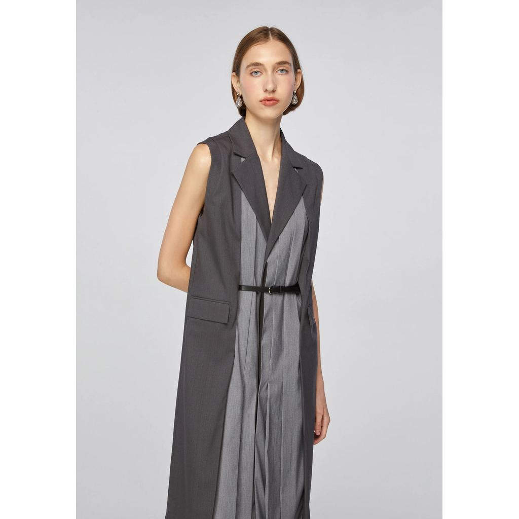 QUINN - Pleated Suit Dress ชุดเดรส (Q25WGWA029) — صورة 2