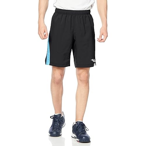 Mizuno Tennis Badminton Game Pants Half-Pants Japan Association Certified Unisex 62JBB022 Black/Blue
