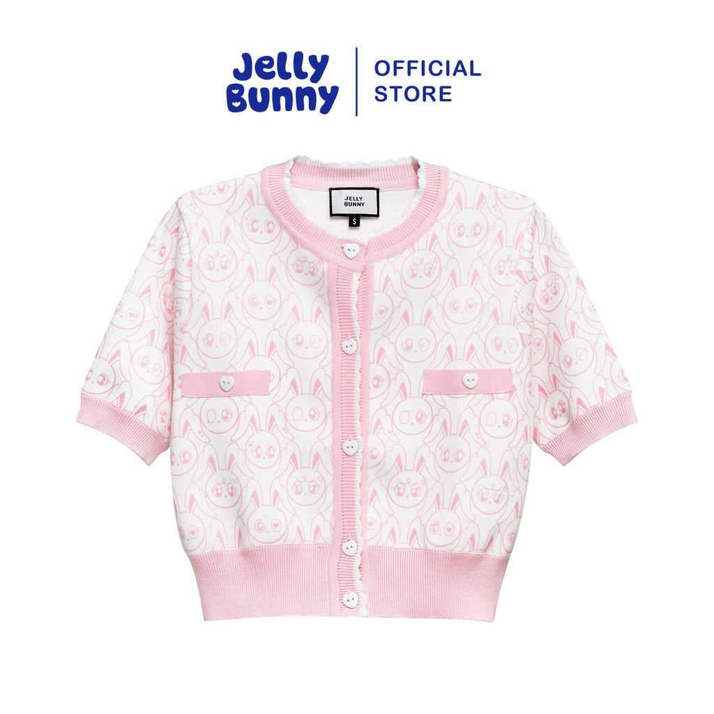 JELLY BUNNY เสื้อนิตแขนสั้นลายกระต่าย JERME รุ่น B25WATL005