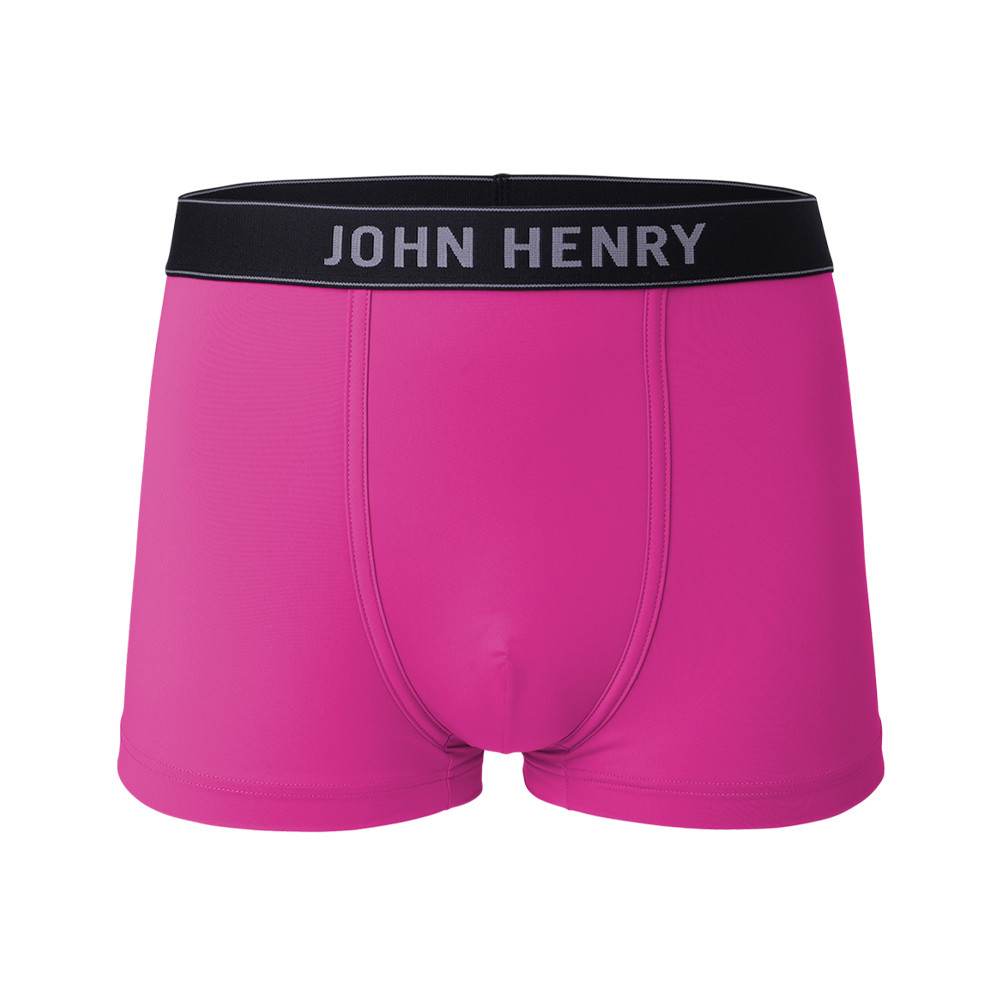 John Henry Underwear Fashion กางเกงชั้นในผู้ชาย ทรงบ๊อกเซอร์ บรี๊ฟ รุ่น JU JU39006 สีชมพู