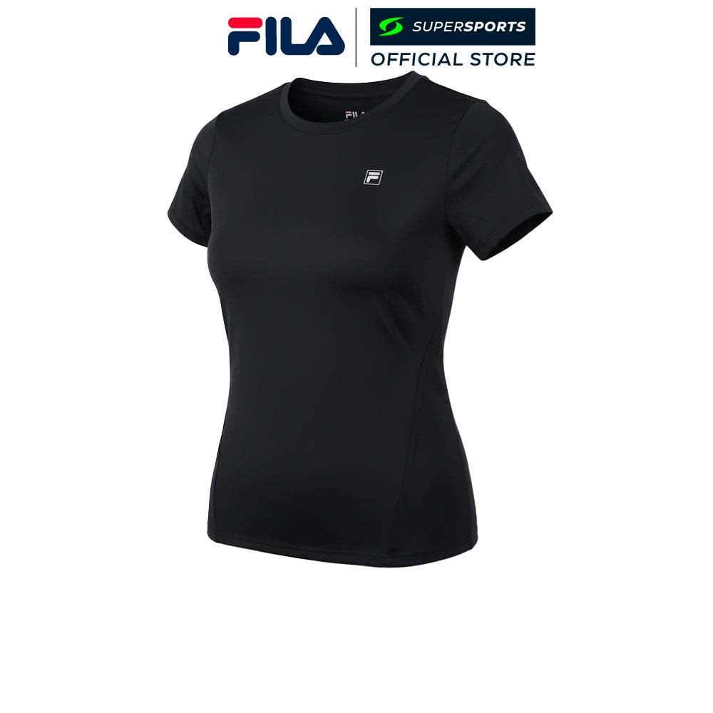 FILA Breathe เสื้อยืดผู้หญิง สีดำ