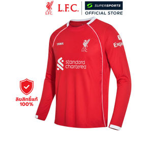 LFC Fan Jersey เสื้อเชียร์ผู้ชายแขนยาว ทีมลิเวอร์พูล ชุดเหย้า ฤดูกาล 2025/26
