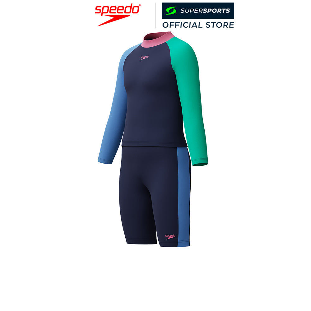 SPEEDO Colourblock Rash Top & Jammer Set ชุดว่ายน้ำเด็กผู้ชาย