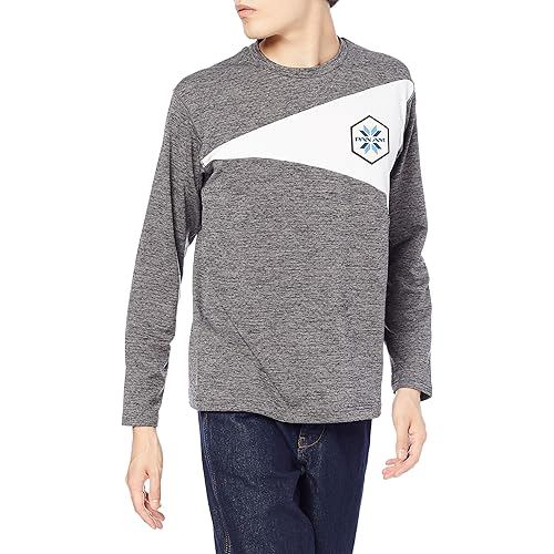 Mizuno Outdoor Travel Wear Thermal Inner T-shirt PANAM Go to B2JA0585 Heather Gray Japan L equivalen