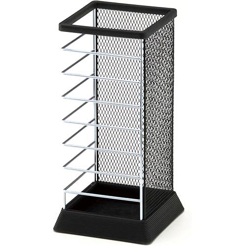 Yamazaki Jitsugyo Umbrella Stand X-Change Square MR-BK approx. W21.5 x D21.5 H45cm Bulb Entranceway 