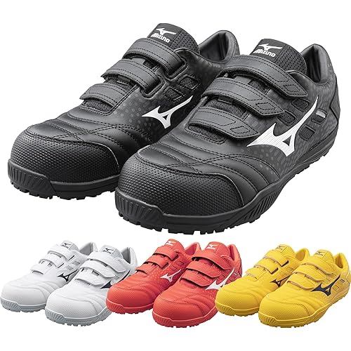 Mizuno safety shoes work All Mighty TDII22L 3 belts D sole F1GA2301 09 Black White 27.5cm with SOLV 