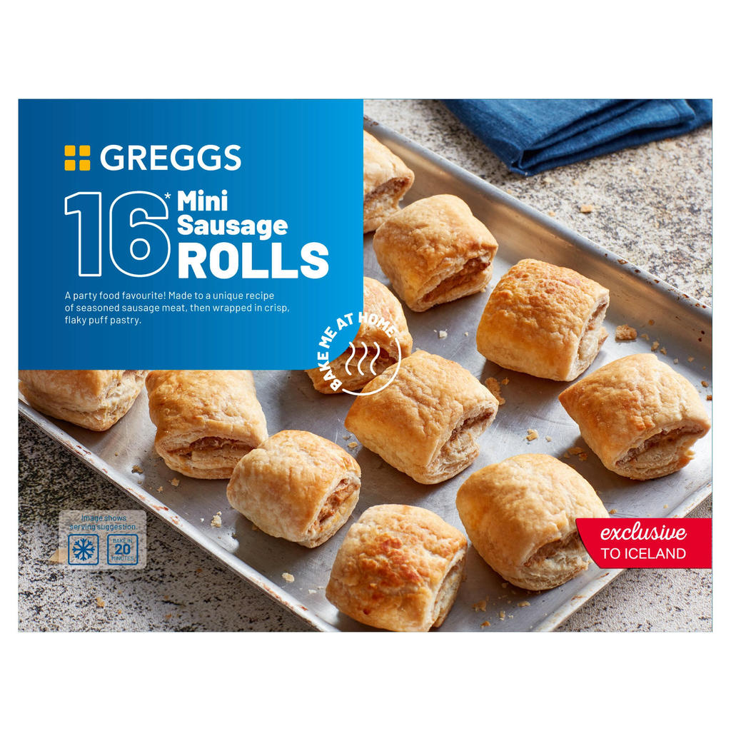 [5010482548896] Greggs 16Pk Mini Sausage Roll มินิโซเซจโรล เกร็กส์ แพ็ก 16 ชิ้น [Frozen]