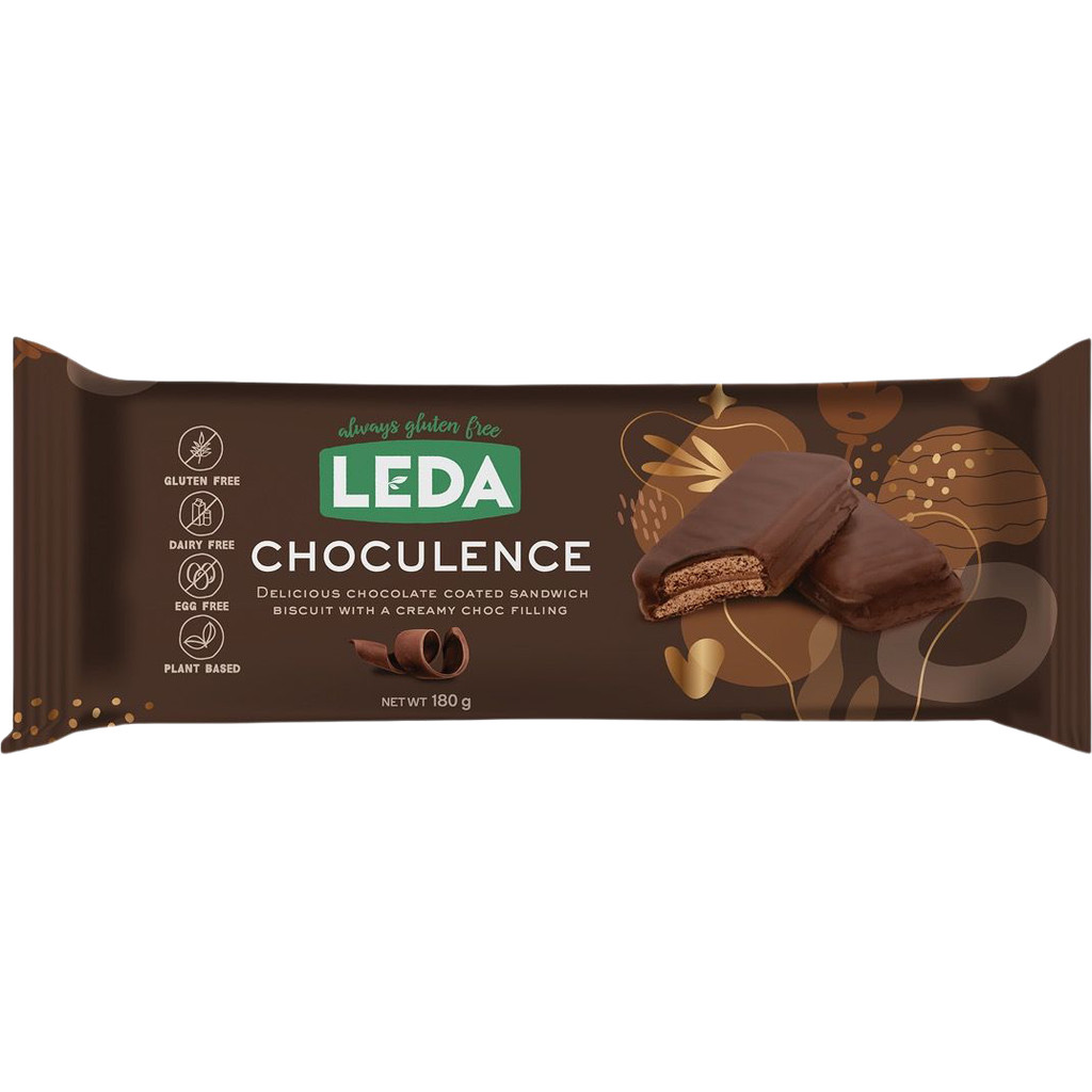 [9322802004200] Leda Choculence Gluten Free Biscuit 180 ลีด้า บิสกิตช็อกโกแลตเข้มข้น ปราศจากกลูเตน