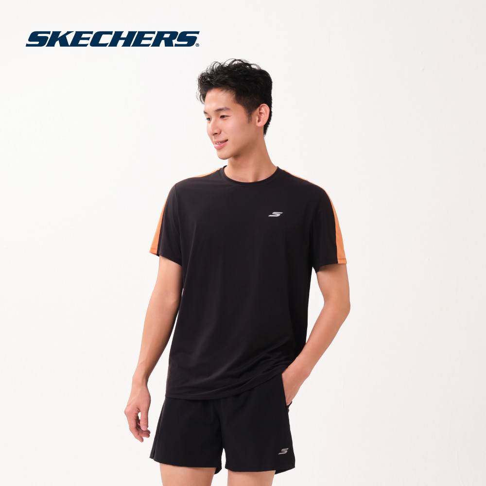 Skechers สเก็ตเชอร์ส เสื้อยืดแขนสั้นผู้ชาย Men Running Performance Short Sleeve Tee - SP226M126-0018 (latest) (FF)