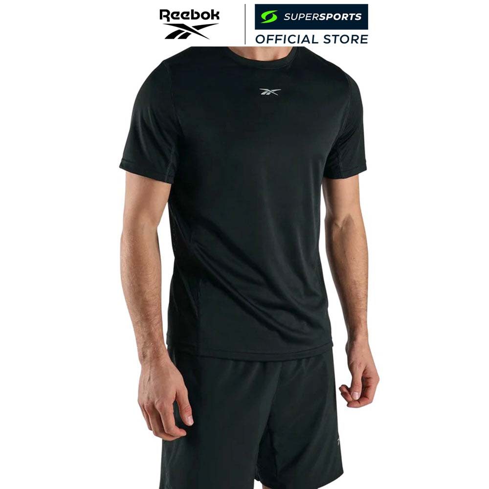 REEBOK ID Run เสื้อวิ่งผู้ชาย สีดำ