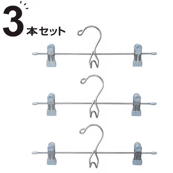 NITORI ไม้แขวนกระโปรง PC SKIRT HANGER LM01 K GY 3P