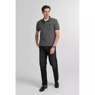 CC DOUBLE O SHORT SLEEVE PIQUE POLO SHIRT ผู้ชาย เสื้อโปโลแขนสั้นผ้าปิเก้ปักนก รุ่น O26WGMA027 (AW26 #P1)