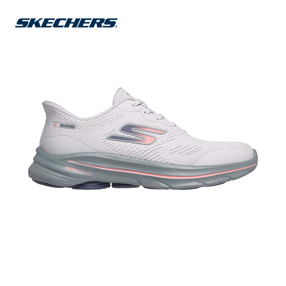 Skechers สเก็ตเชอร์ส รองเท้าผู้หญิง Women Slip-Ins GOwalk 8 Walking Shoes - 125948-LTGY Air-Cooled Goga Mat (latest)