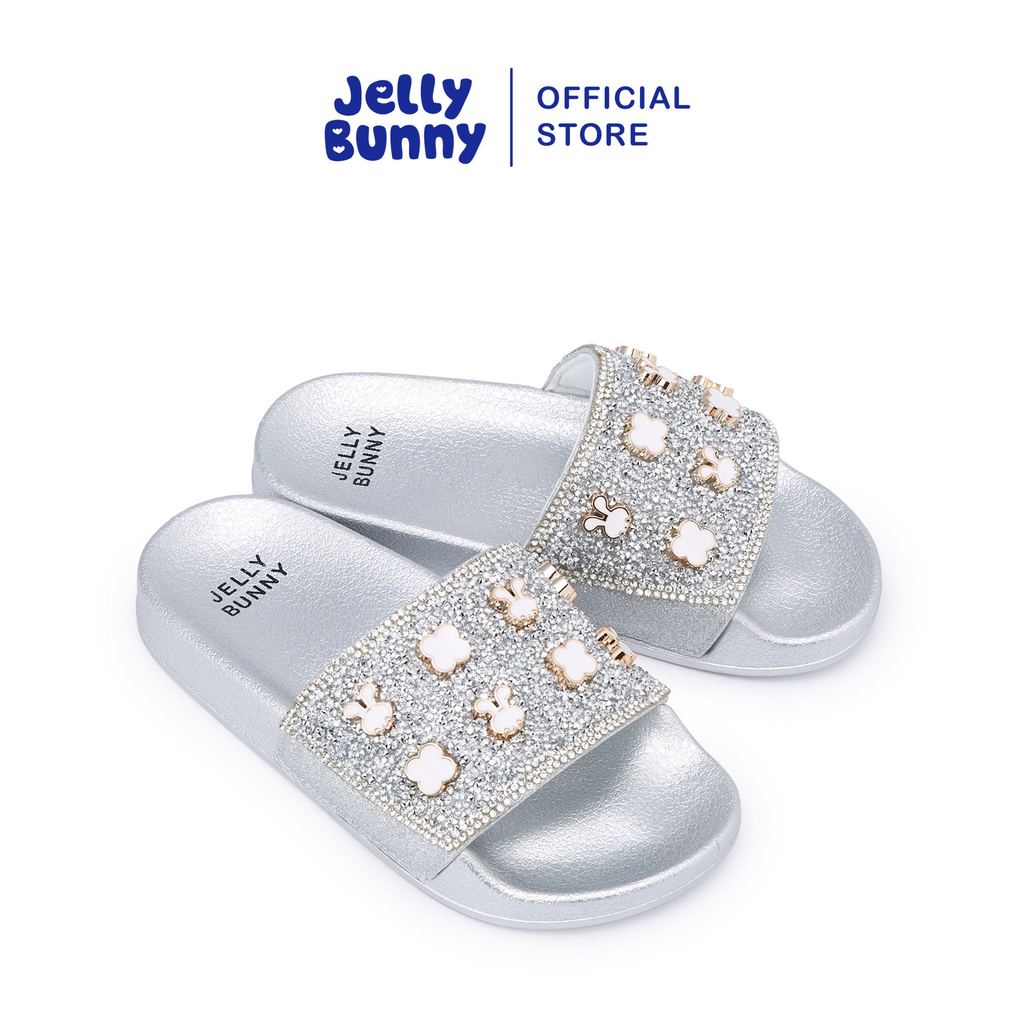 JELLY BUNNY รองเท้าแตะสวม MINI GLISY สำหรับเด็กผู้หญิง รุ่น B26CSKA013 SILVER