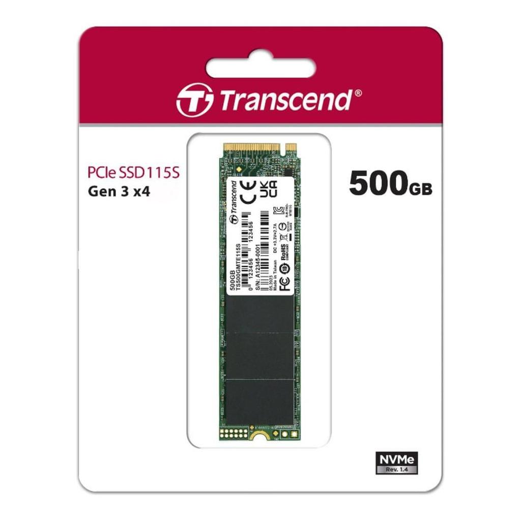 SSD M.2 NVMe 500GB, M.2 2280, PCIe Gen3x4, NVMe, TLC