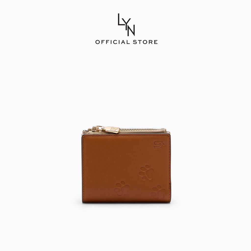 LYN - Amitie Infinite Paws Short Wallet Brown กระเป๋าสตางค์ใบสั้น (L26FWWA003)