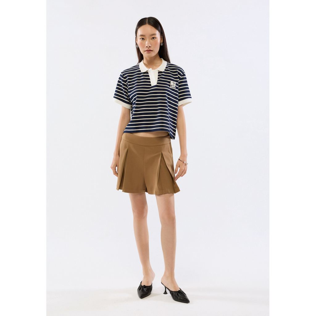 QUINN - High Waist Pleated Shorts กางเกงขาสั้น (Q26SGWA044) — صورة 5