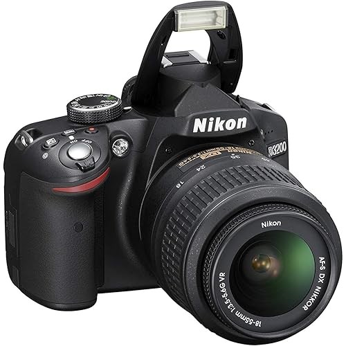 Nikon Digital SLR Camera D3200 Lens Kit AF-S DX NIKKOR 18-55mm f/3.5-5.6G VR Included Black D3200LKB