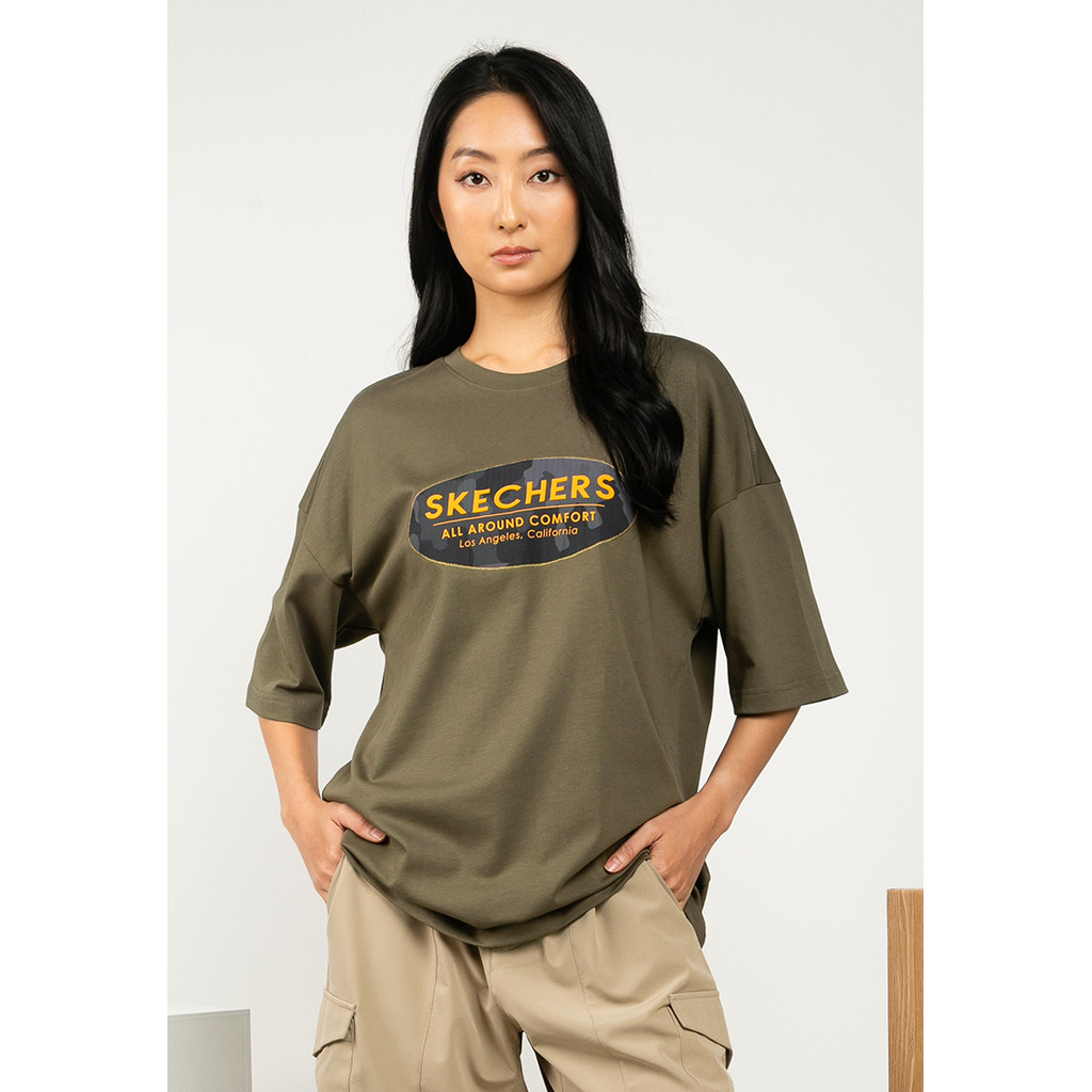 Skechers สเก็ตเชอร์ส เสื้อยืดแขนสั้นยูนิเซ็กส์ Unisex Urban Outdoor Short Sleeve Tee - SL325U395-04Z