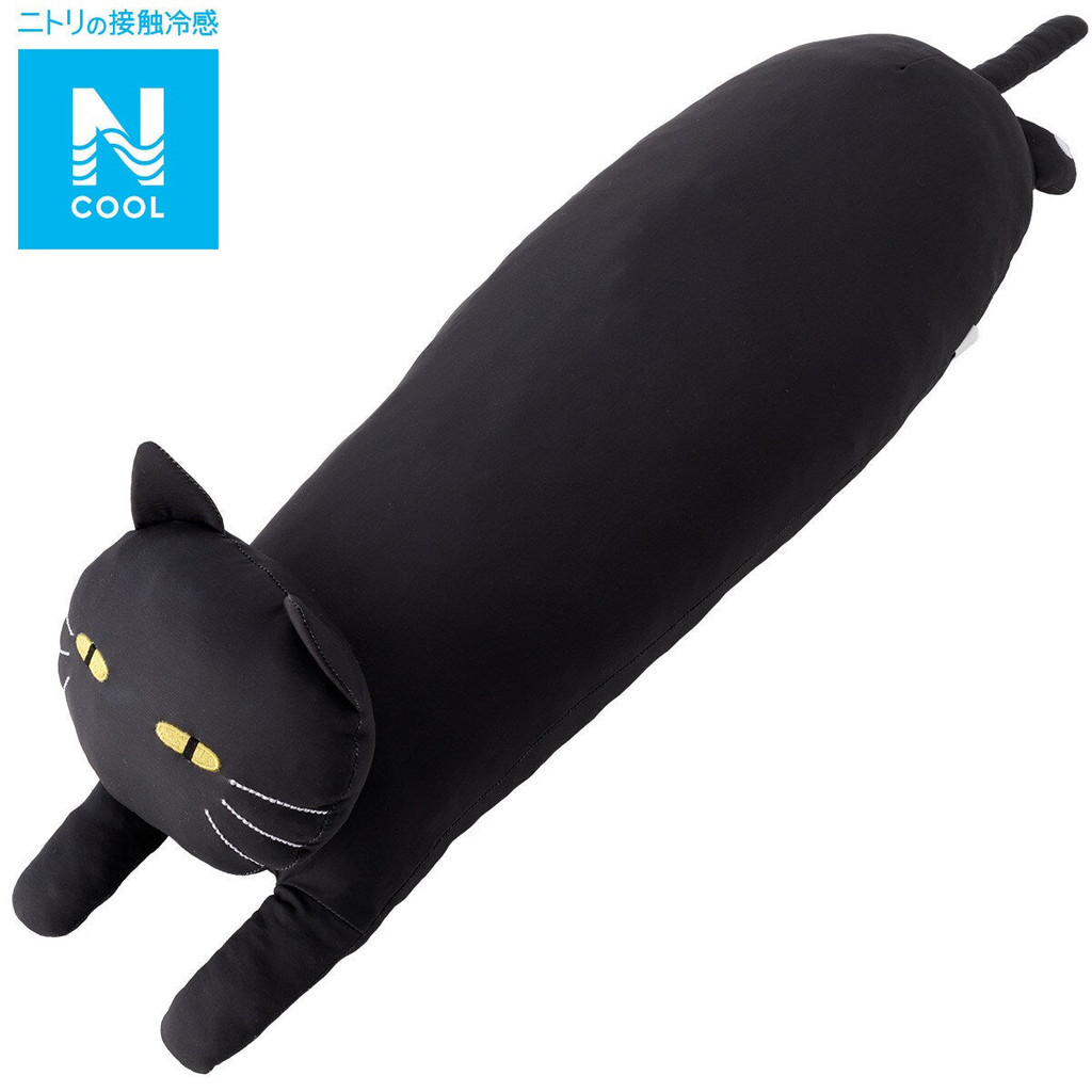 NITORI แมวดำ MOCHIMOCHI CUSHION NCOOL CAT BK M SC144