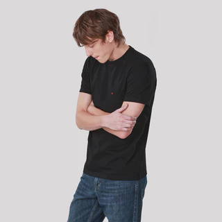 John Henry เสื้อยืดผู้ชาย ทรงเข้ารูป รุ่น JH F425MTSSM11 - สีดำ