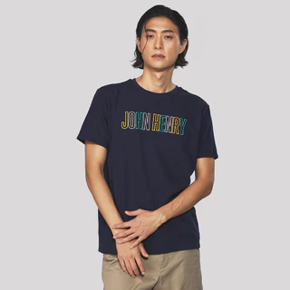 John Henry เสื้อยืดผู้ชาย ทรงเข้ารูป รุ่น JH F425MTSSM09 - สีกรมท่า