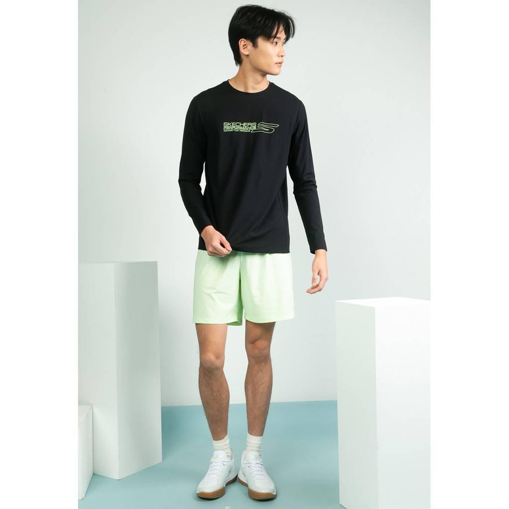Skechers สเก็ตเชอร์ส เสื้อยืดแขนยาวผู้ชาย Men Running Performance Long Sleeve Tee - SP325M358-0018 — صورة 4