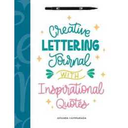Creative Lettering Journal with Inspirational Quotes [Paperback]