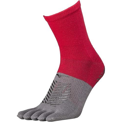 Mizuno Soccer Wear Zero Glide Short Socks 5-Finger Grip P2MX2510 Chinese Red 25.0-27.0 cm