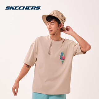 Skechers สเก็ตเชอร์ส เสื้อยืดแขนสั้นผู้ชาย Men Cali Summer I…