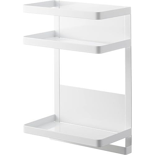 Yamazaki Magnetic Rack next to Water Server 2-tier White approx. W20 x D11.2 H29.5cm tower Tea, coff
