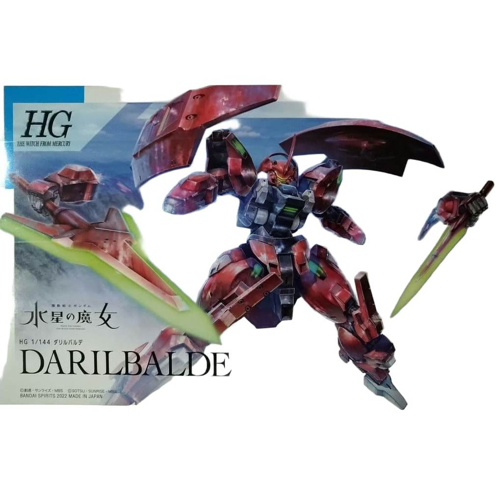 【Direct from Japan】หุ่นยนต์แม่มดแห่งดาวพุธ โมเดลพลาสติก HG Darilbalde【Japan Exclusive】