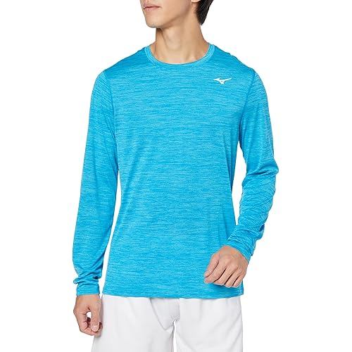 Mizuno Running Wear Quick Dry T-Shirt Sweat Wicking J2MAA520 Men s Hawaiian Ocean 2XL