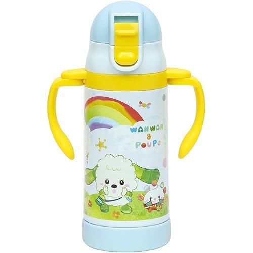 Skater 2WAY Stainless Steel Water Bottle with Straw 350ml Baby Mug Peek-a-Boo 25 STWM3N-A