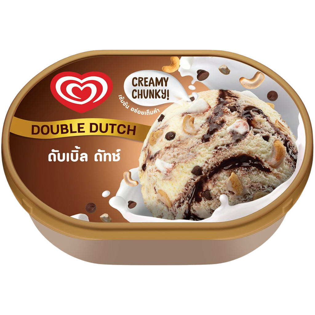 [4800086050397] Wall'S Takehome Gold Double Dutch 433G. วอลล์ เทคโฮม โกลด์ ดับเบิล ดัตช์ (แพ็คสินค้าเก็บความเย็น)
