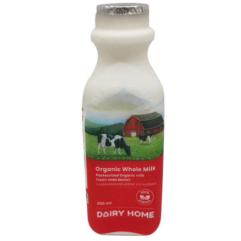 [8858709100017] Dairy Home Fresh Milk 200 Cc. แดรี่โฮม นมสดพาสเจอร์ไรส์ รสจืด 200 ซีซี