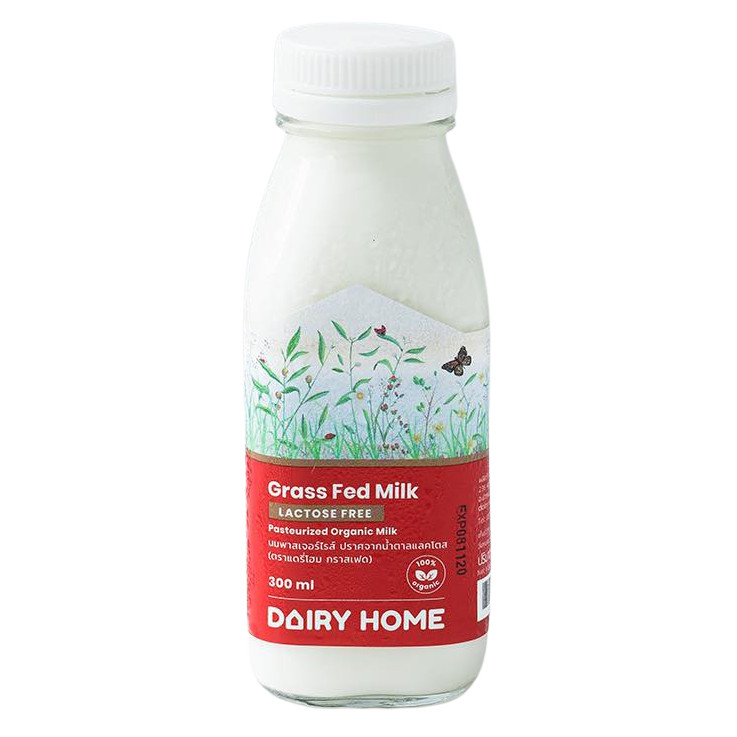 [8858709101991] Dairy Home Grass Fed Lactose Free 300Cc. แดรี่โฮม นมวัวกินหญ้า แลคโตสฟรี 300 ซีซี