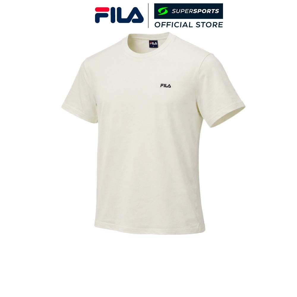 FILA White เสื้อยืดผู้ชาย สีขาว