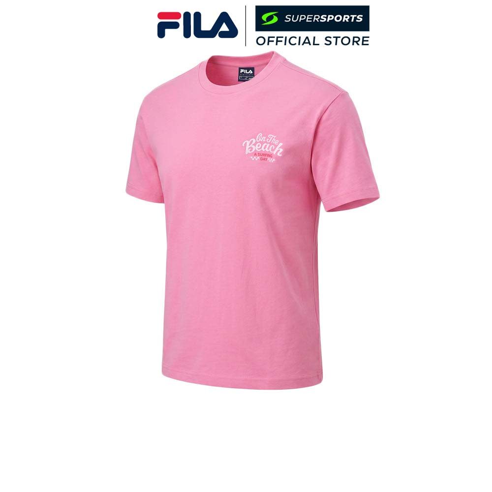 FILA On Beach เสื้อยืดผู้ใหญ่ สีชมพู