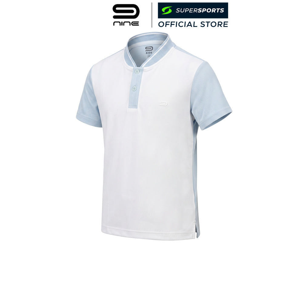 9NINE White เสื้อโปโลกอล์ฟเด็ก